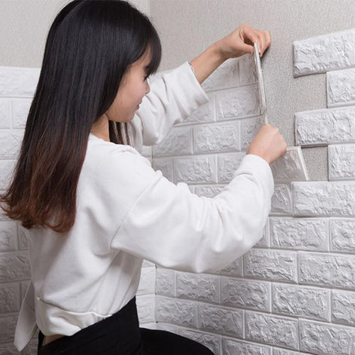 10Pcs 3D Foam Wall Stickers Retro  Home Decoration