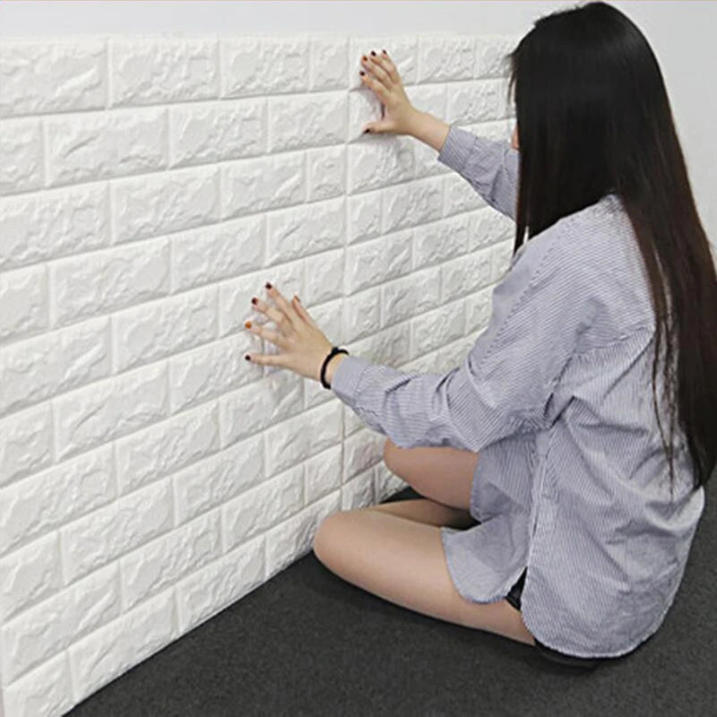 10Pcs 3D Foam Wall Stickers Retro  Home Decoration