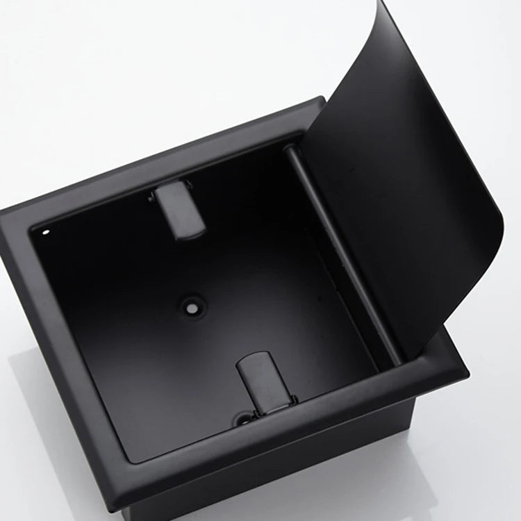 New Recessed Toilet Paper Holder,Stainless Steel Double Roll Paper Box for Bathroom,Wall-Mounted Paper Storage Rack