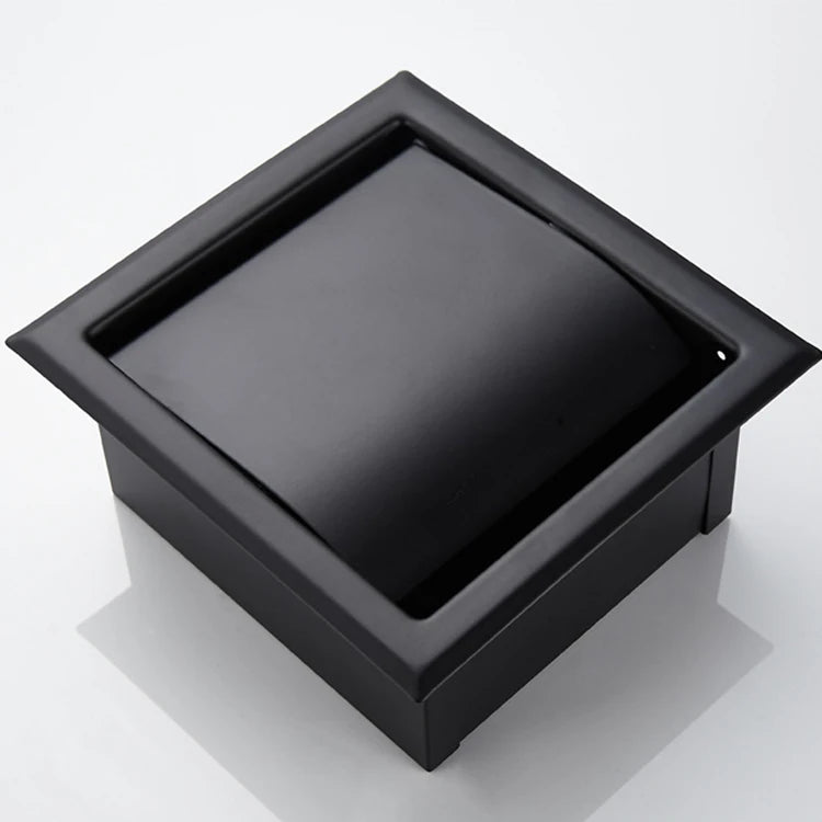 New Recessed Toilet Paper Holder,Stainless Steel Double Roll Paper Box for Bathroom,Wall-Mounted Paper Storage Rack