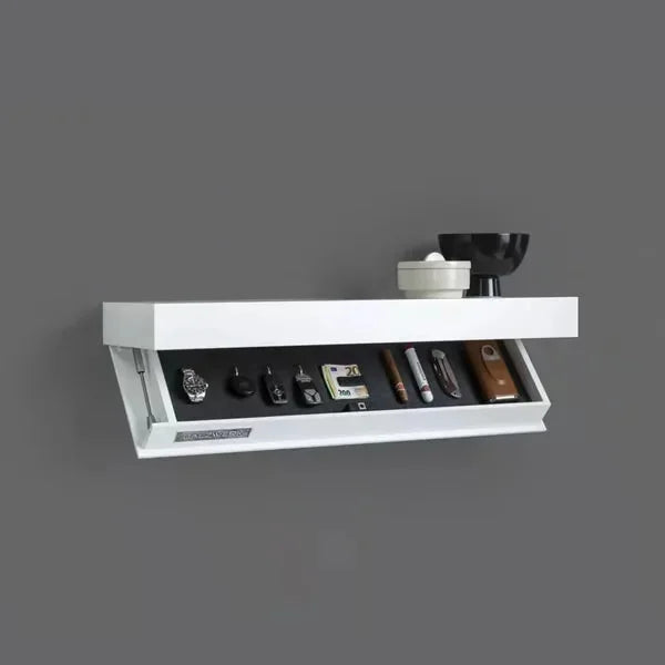 Magicflaps Designer Shelf With Compartment Modern Minimalist Wall Mounted Cabinet Storage Rack Hidden Concealed Floating Shelf