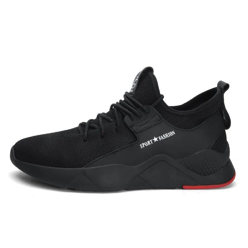 2025 New Man's Sports Shoes Korean Version Trendy work  Shoes Man Casual Running Shoes Flying Woven Breathable Summer Shoes Man