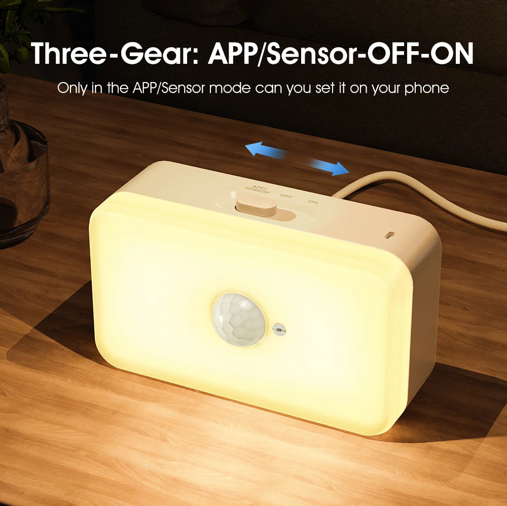 PIR Motion Sensor  Human Body Sensing Tuya WIFI Smart LED Night Light Detection App Voice Smart Life APP