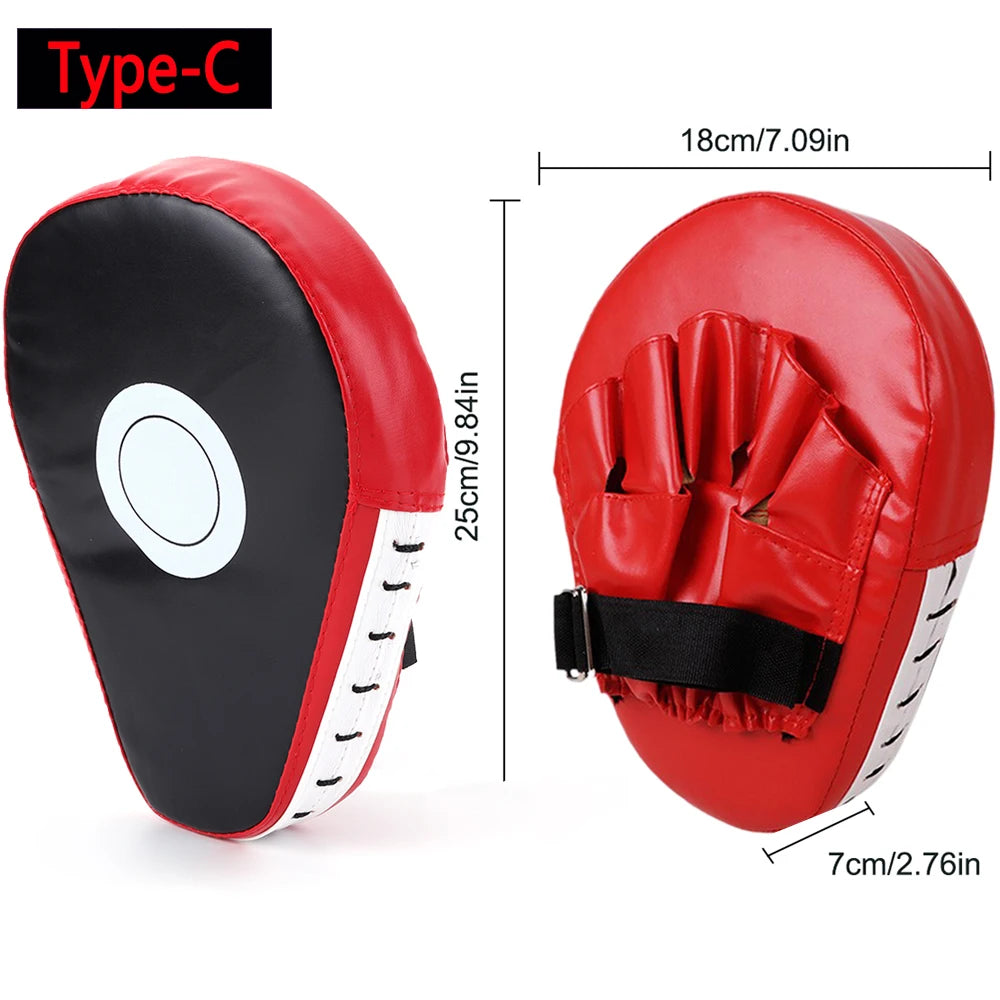 1PC PU Leather Boxing Focus Pad Kickboxing Punch Mitts Training Paws Pads Boxing Equipment for Kicking Boxing Shield Training