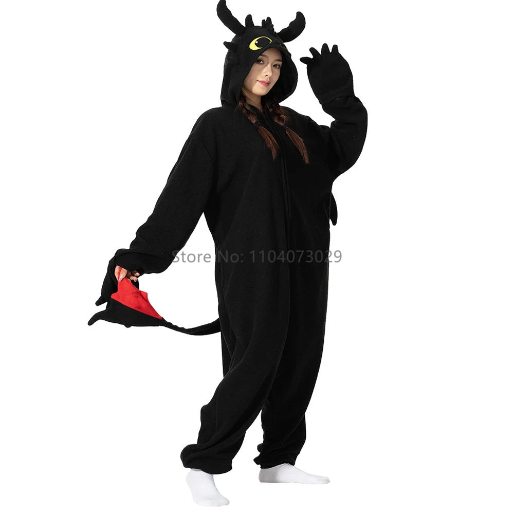 Cartoon Kigurumi Pajamas for adults and kids, comfortable and stylish.