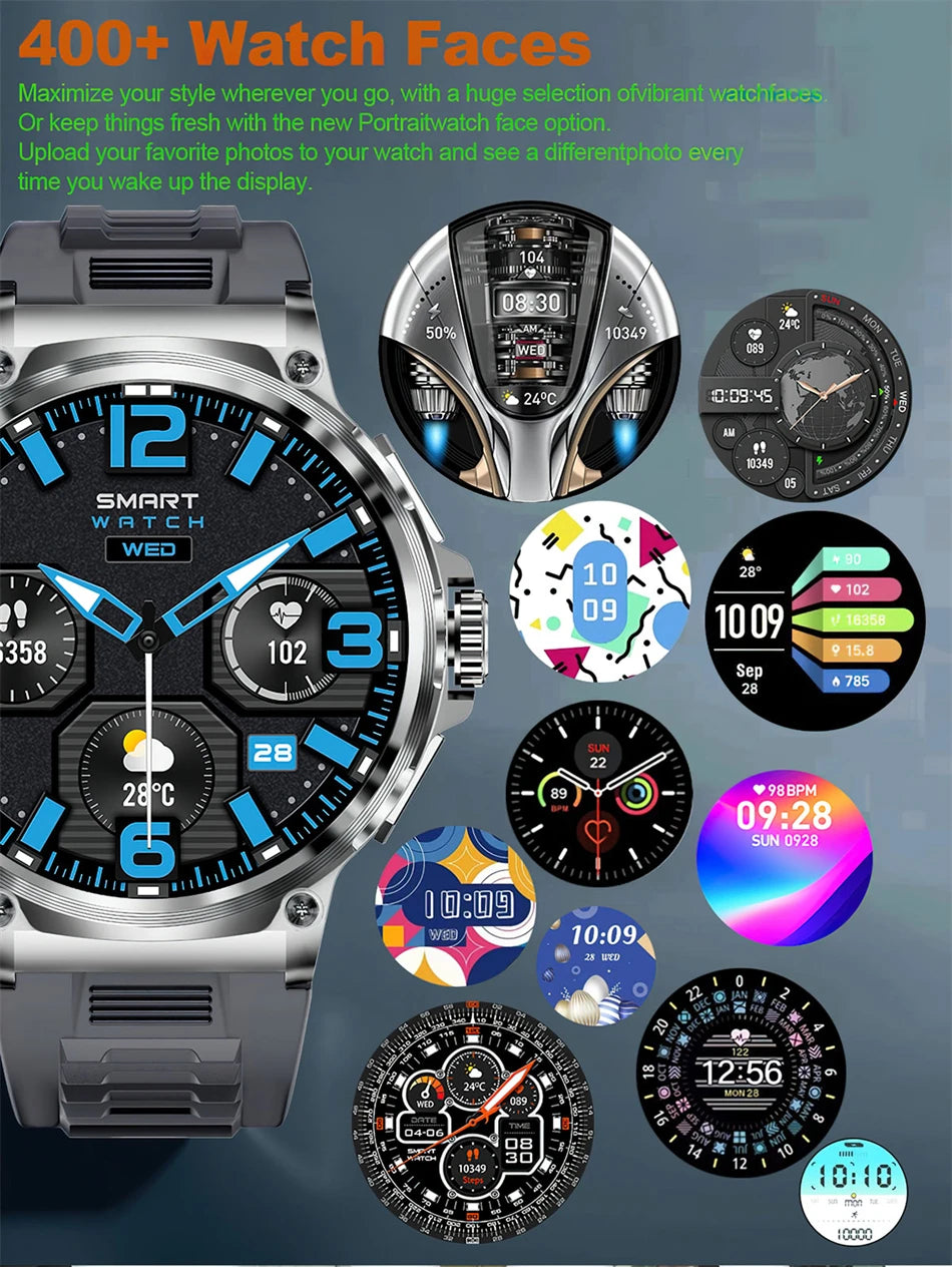 Reloj inteligente Huawei Xiaomi Para hombre, con GPS, pantalla AMOLED Ultra HD de 1,85 pulgadas, batería de 710 mAh, llamadas y Bluetooth, novedad de 2024
