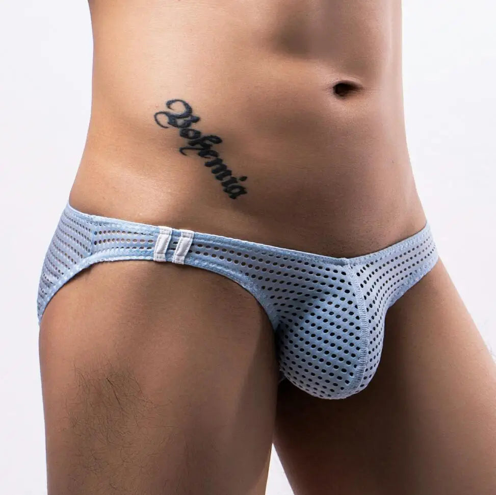 [Love Blooms] Men's Mesh Briefs, Comfortable and Sexy Underwear