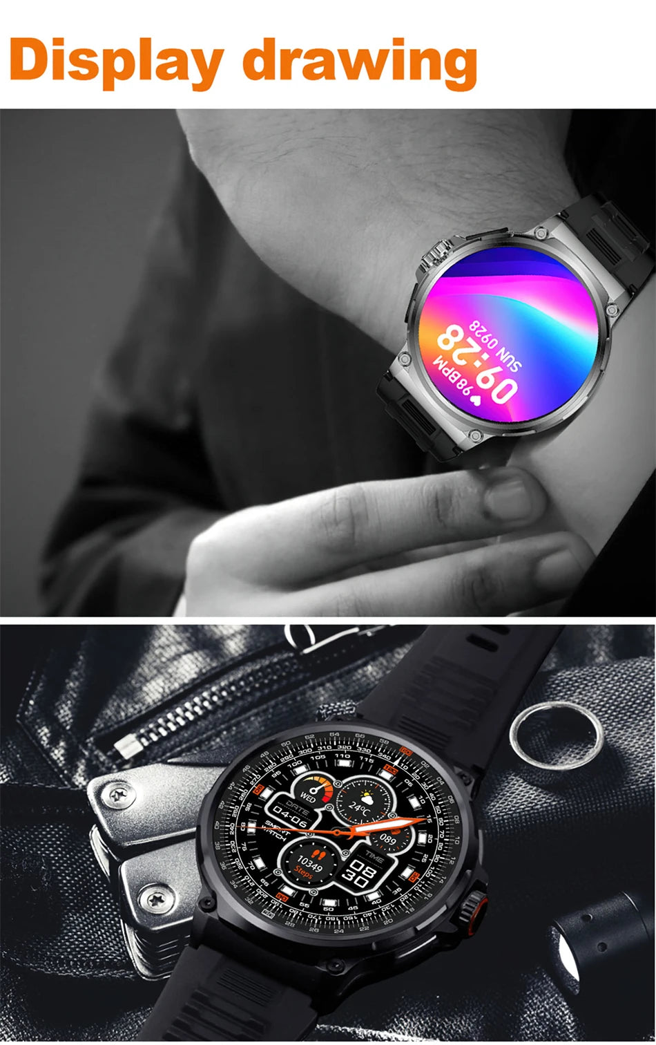 Reloj inteligente Huawei Xiaomi Para hombre, con GPS, pantalla AMOLED Ultra HD de 1,85 pulgadas, batería de 710 mAh, llamadas y Bluetooth, novedad de 2024