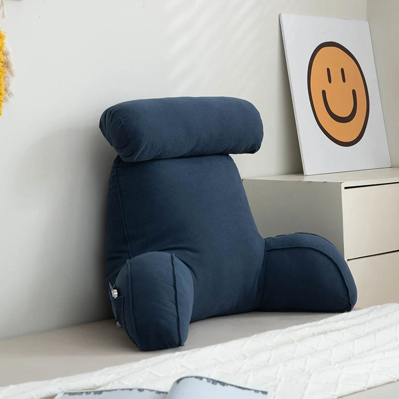 1 almohada de apoyo lumbar para cama, sofá, lectura, verano, para sala de estar, dormitorio, decoración del hogar.