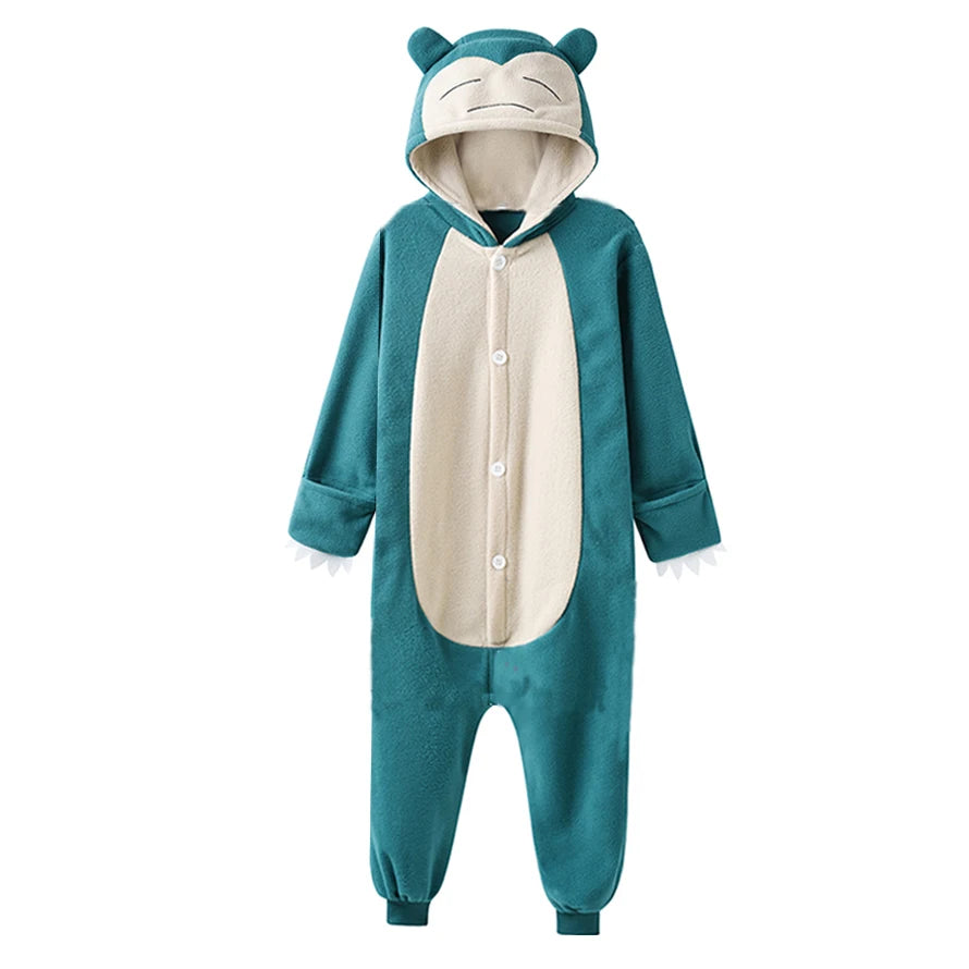 Pijama Kigurumi de dibujos animados para adultos y niños, cómodo y elegante.
