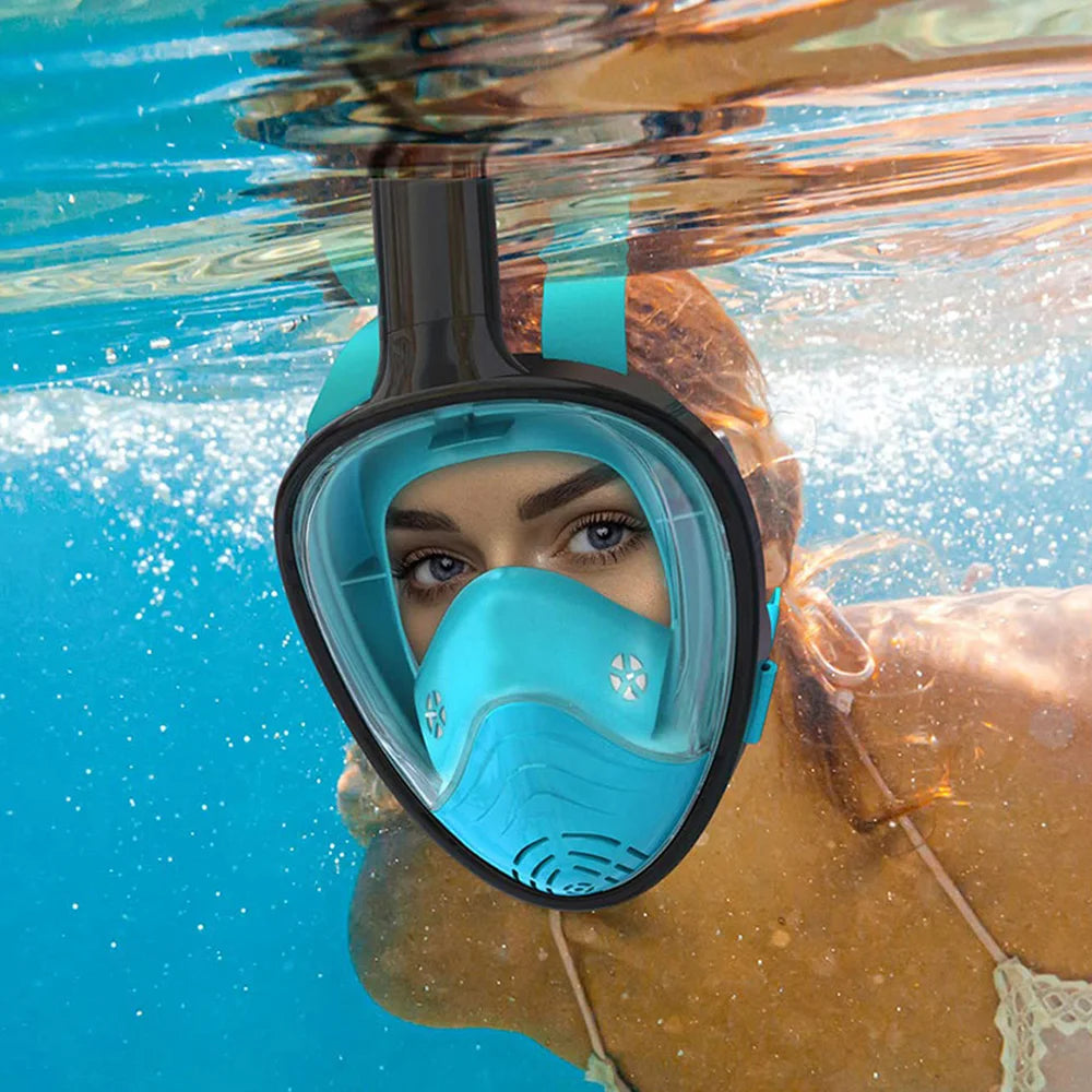 Mascara  para hacer Snorkel, con careta amplia.