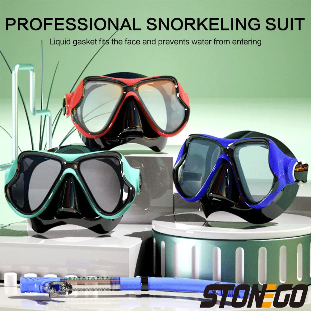 Submarine Mask Swimming Glasses Goggles Adult Large Frame Soft Silicone
