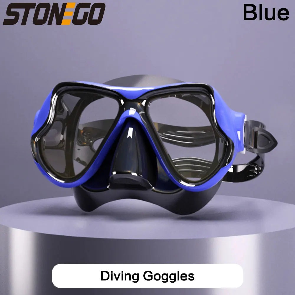 Submarine Mask Swimming Glasses Goggles Adult Large Frame Soft Silicone