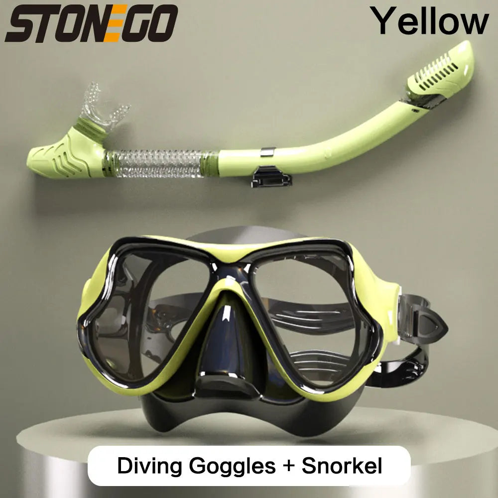 Submarine Mask Swimming Glasses Goggles Adult Large Frame Soft Silicone