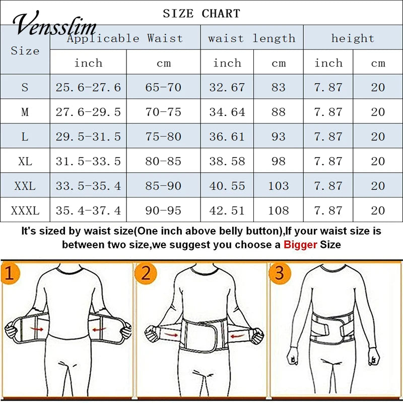 Neoprene body shaper for men, helps with weight loss and provides back support.