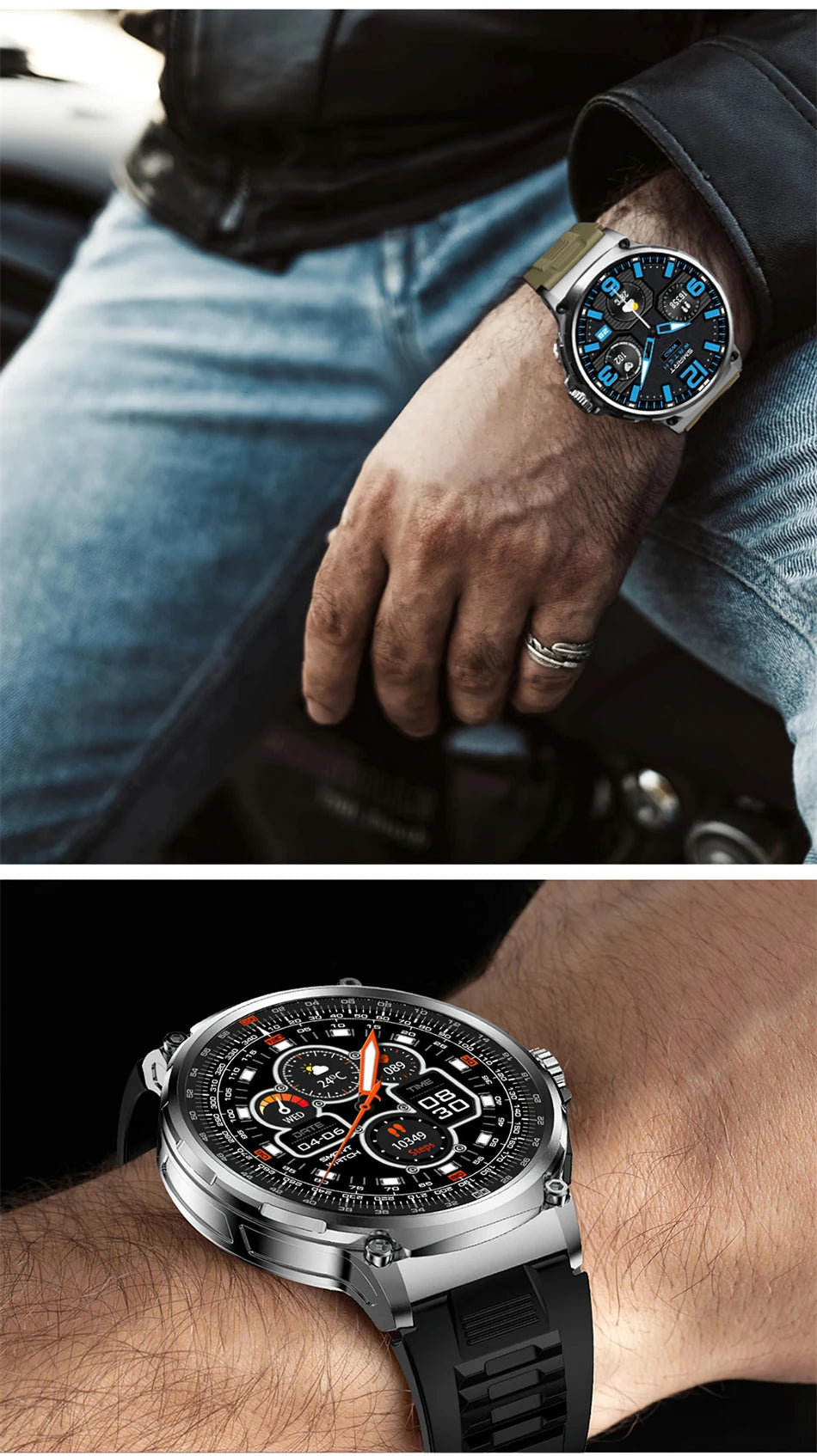 Reloj inteligente Huawei Xiaomi Para hombre, con GPS, pantalla AMOLED Ultra HD de 1,85 pulgadas, batería de 710 mAh, llamadas y Bluetooth, novedad de 2024