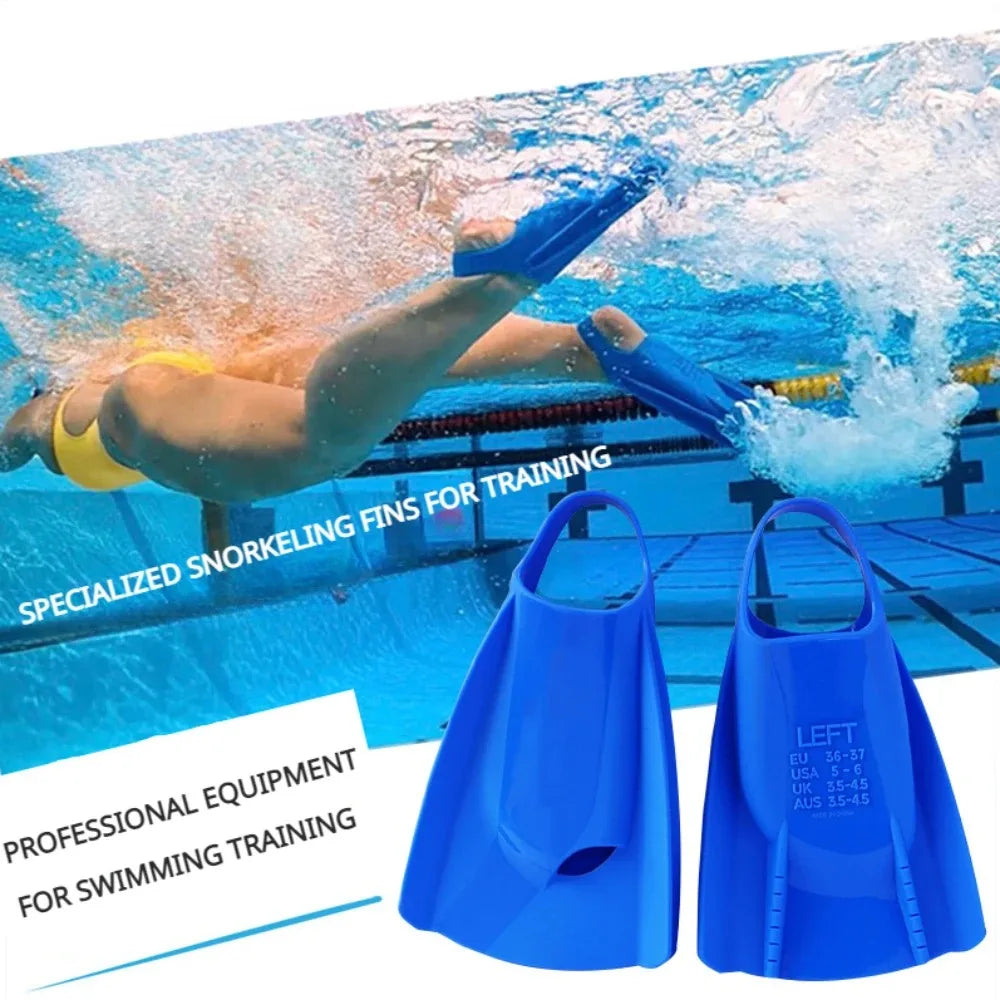 Professional Silicone Fins Swimming Fins Free Diving Fins Swim Shoes Diving Training Frog Shoes Snorkeling Equipment