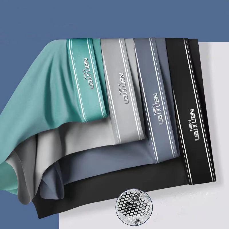 4pcs Underwear  Ice Silk for Male