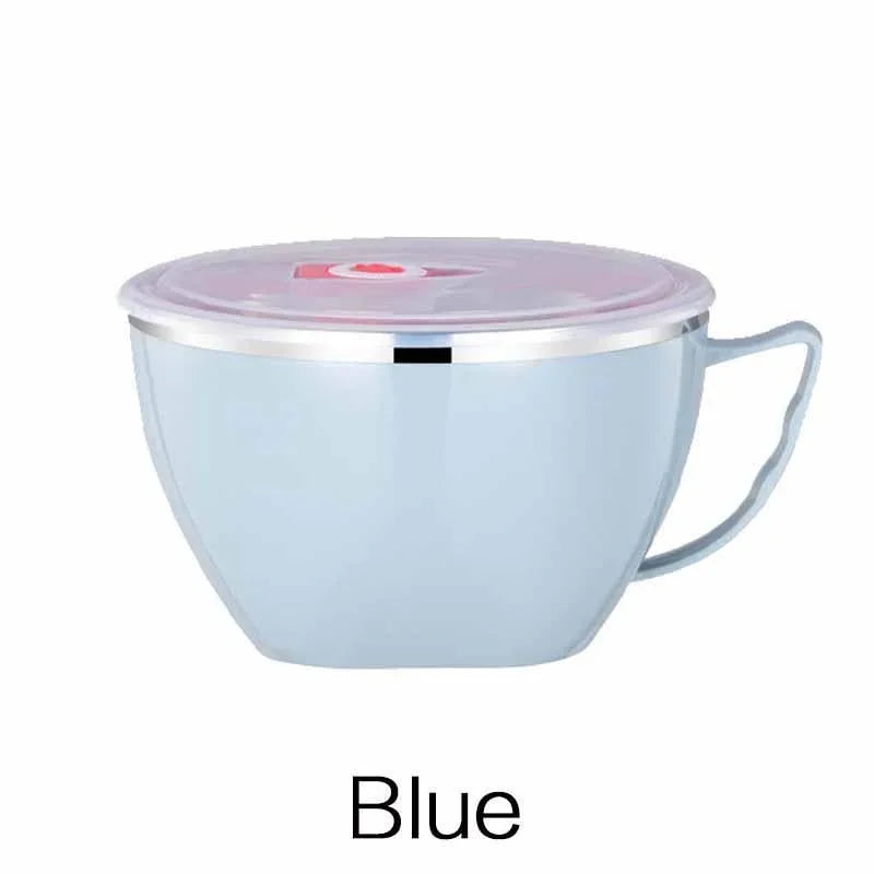 Stainless Steel Instant Noodle Bowl, Large Capacity