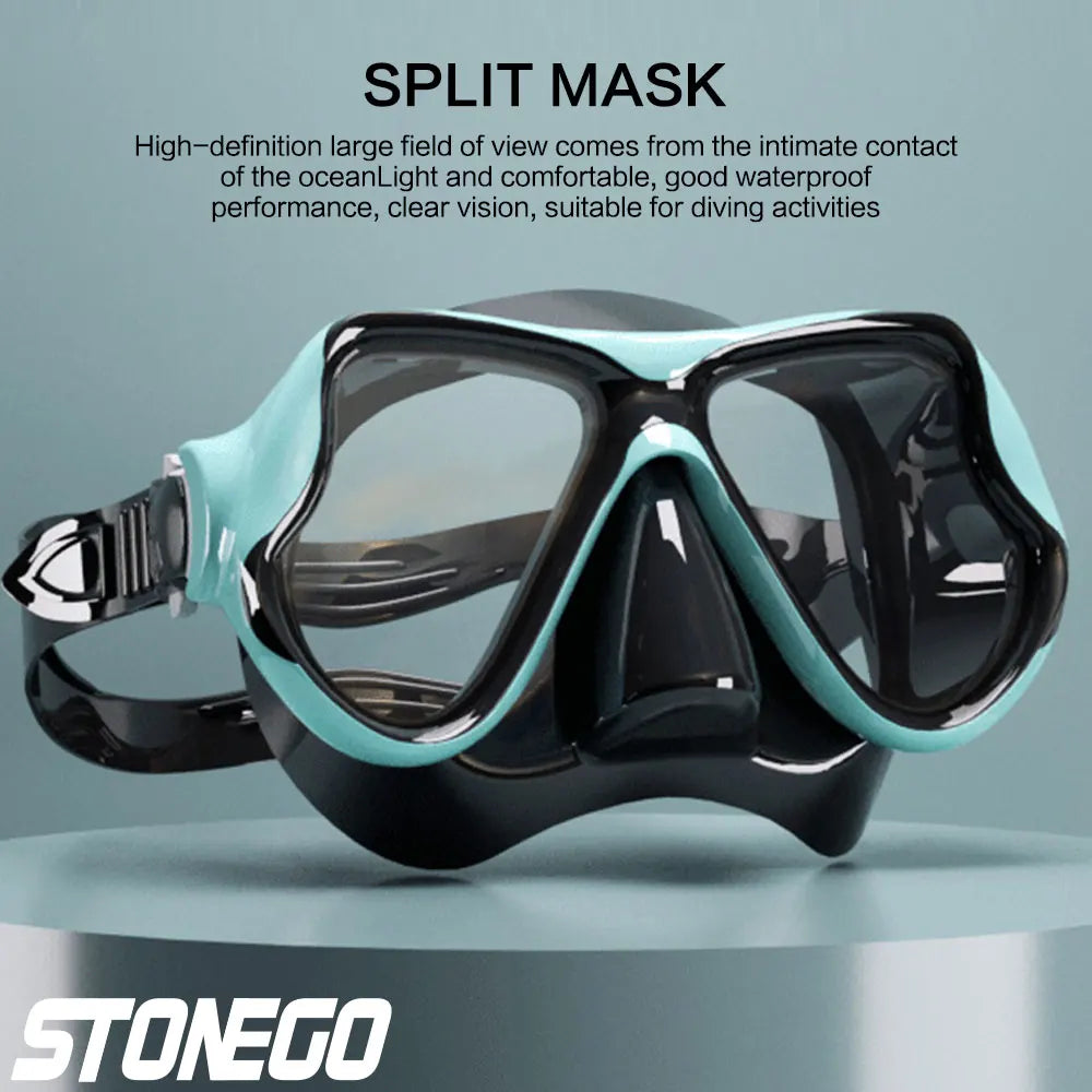 Submarine Mask Swimming Glasses Goggles Adult Large Frame Soft Silicone
