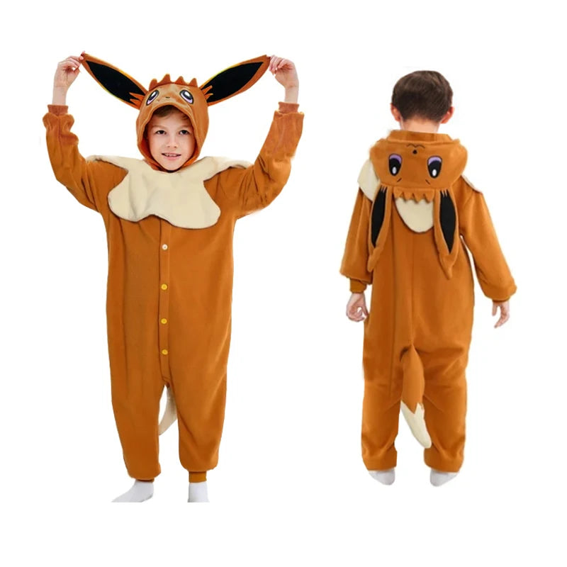 Pijama Kigurumi de dibujos animados para adultos y niños, cómodo y elegante.