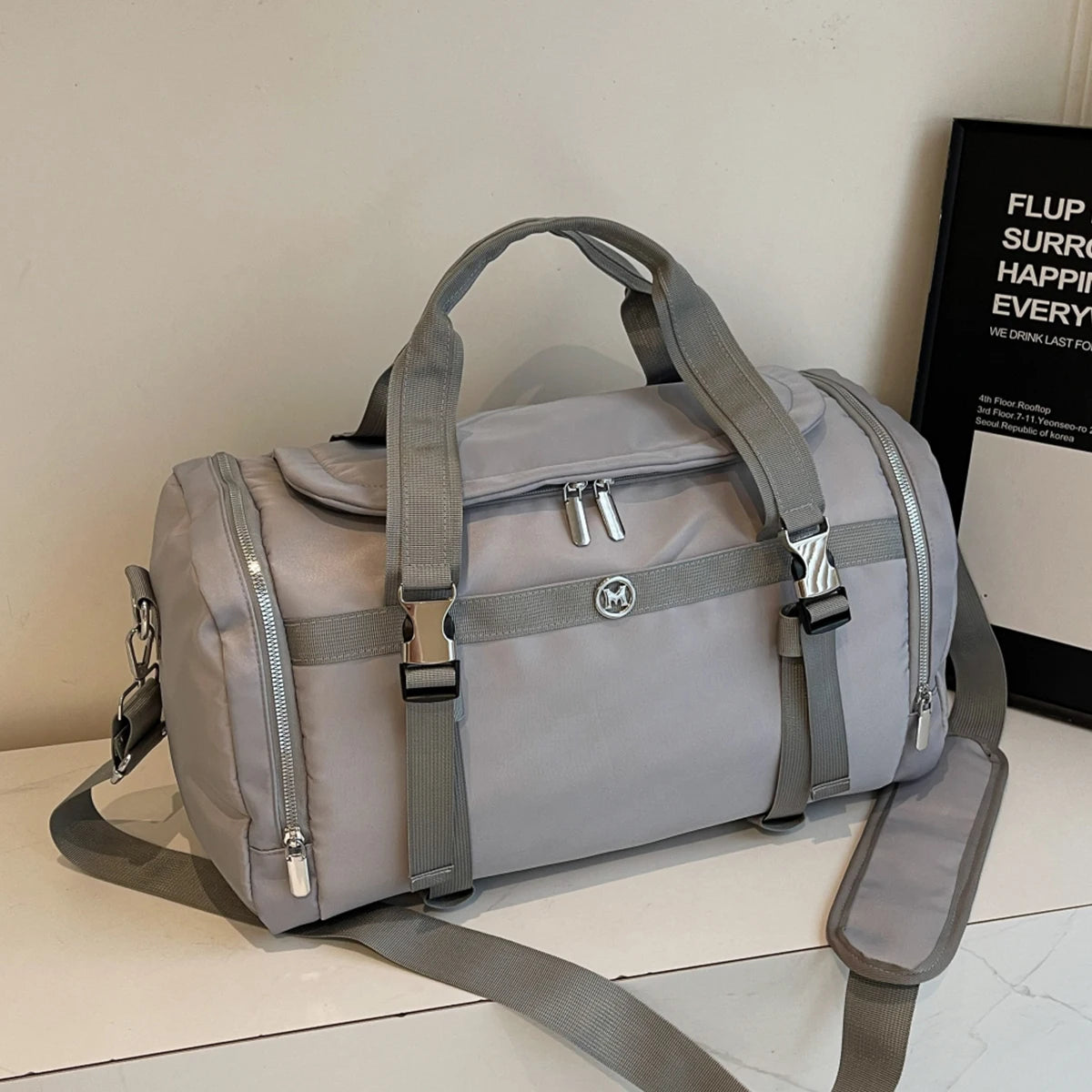 Nueva bolsa de viaje de gran capacidad, bandolera, bolsa de almacenamiento, bolsa de embarque para viajes de negocios, bolsa deportiva para fitness.