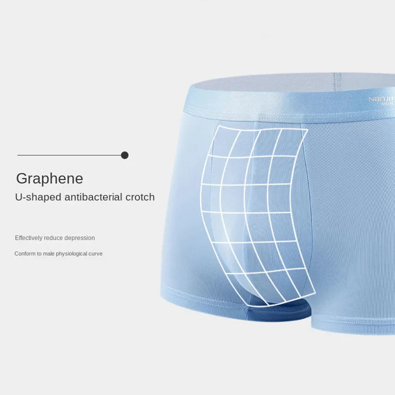 4pcs Underwear  Ice Silk for Male