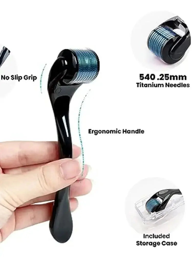 Derma Stamp Razor Microneedle Roller for Bread Grow Women Man Scalp Body Face Hair 540 Microneedles Roller 0.2/0.25/0.3mm Roller