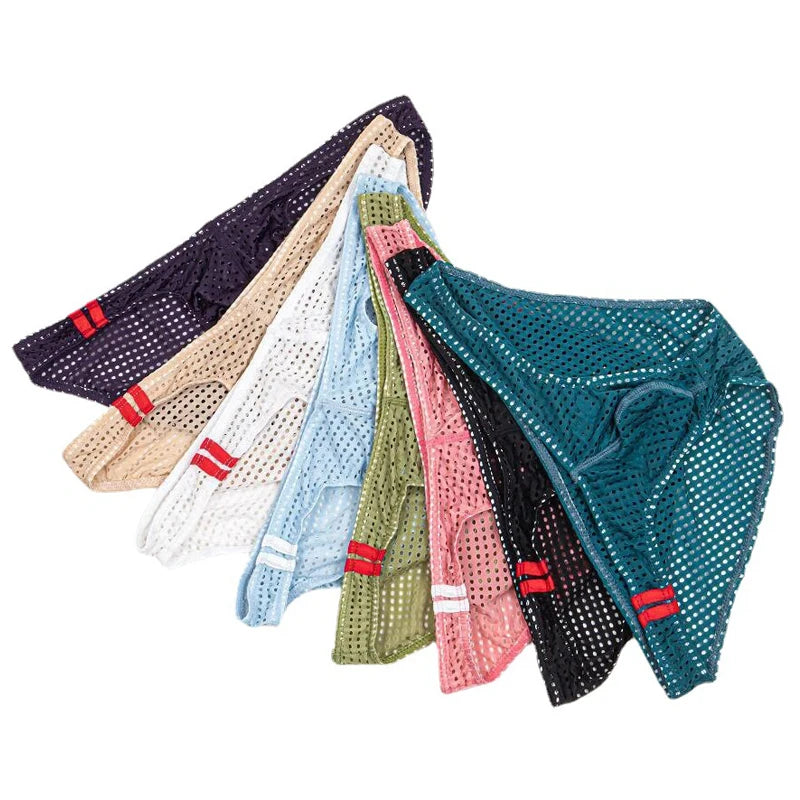 [Love Blooms] Men's Mesh Briefs, Comfortable and Sexy Underwear