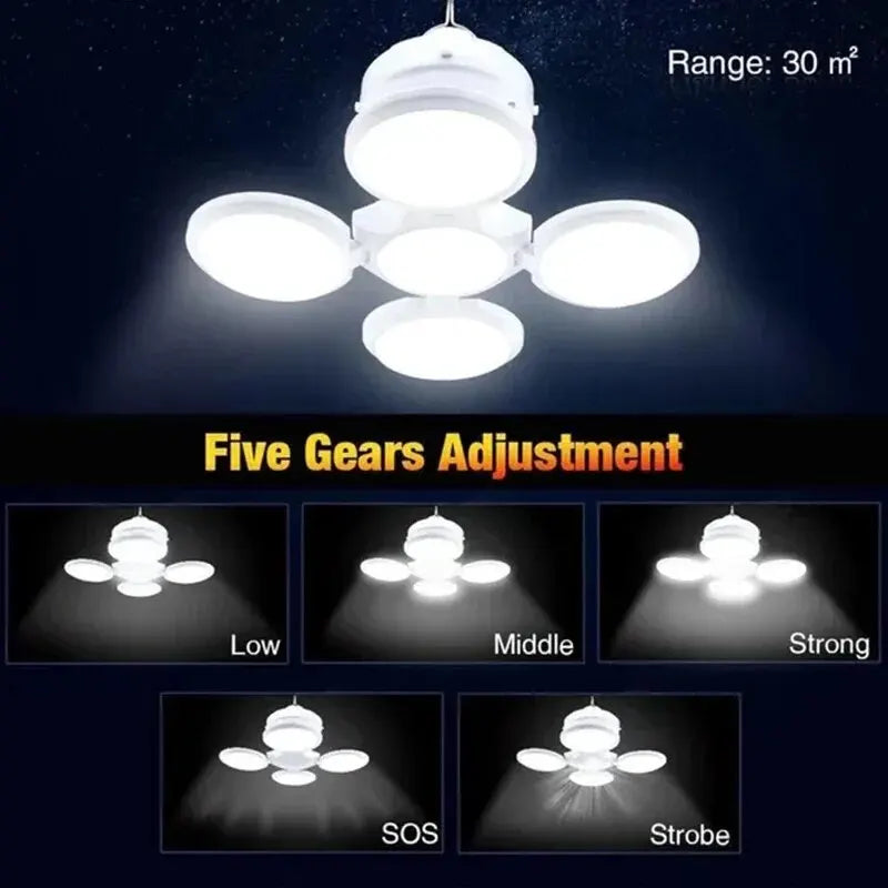 Linterna solar portátil para acampar, LED, recargable, para exteriores, para colgar en tienda de campaña, plegable, con gancho, luces de emergencia