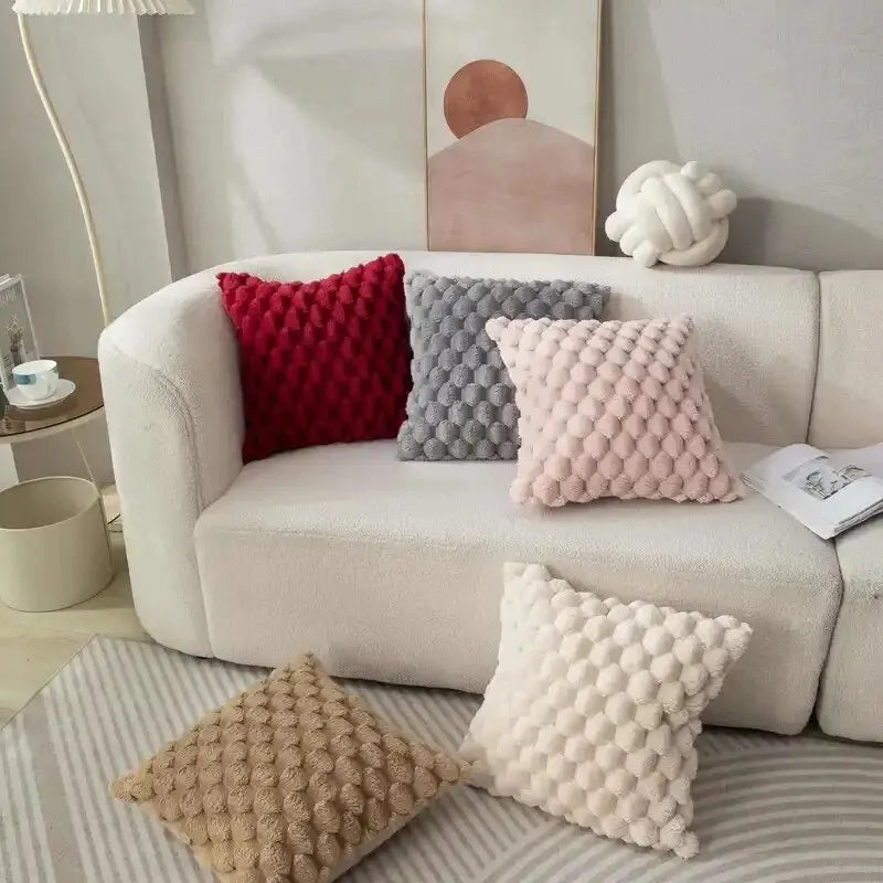 3D Soft Plush Throw Pillowcase