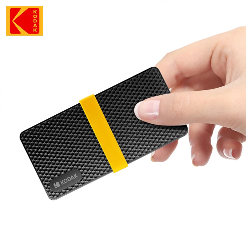 Unidad de estado sólido portátil externa Kodak X200 Mini SSD de 256 GB, USB 3.1, tipo C, 1,8 pulgadas, 512 GB, para computadora portátil y de escritorio