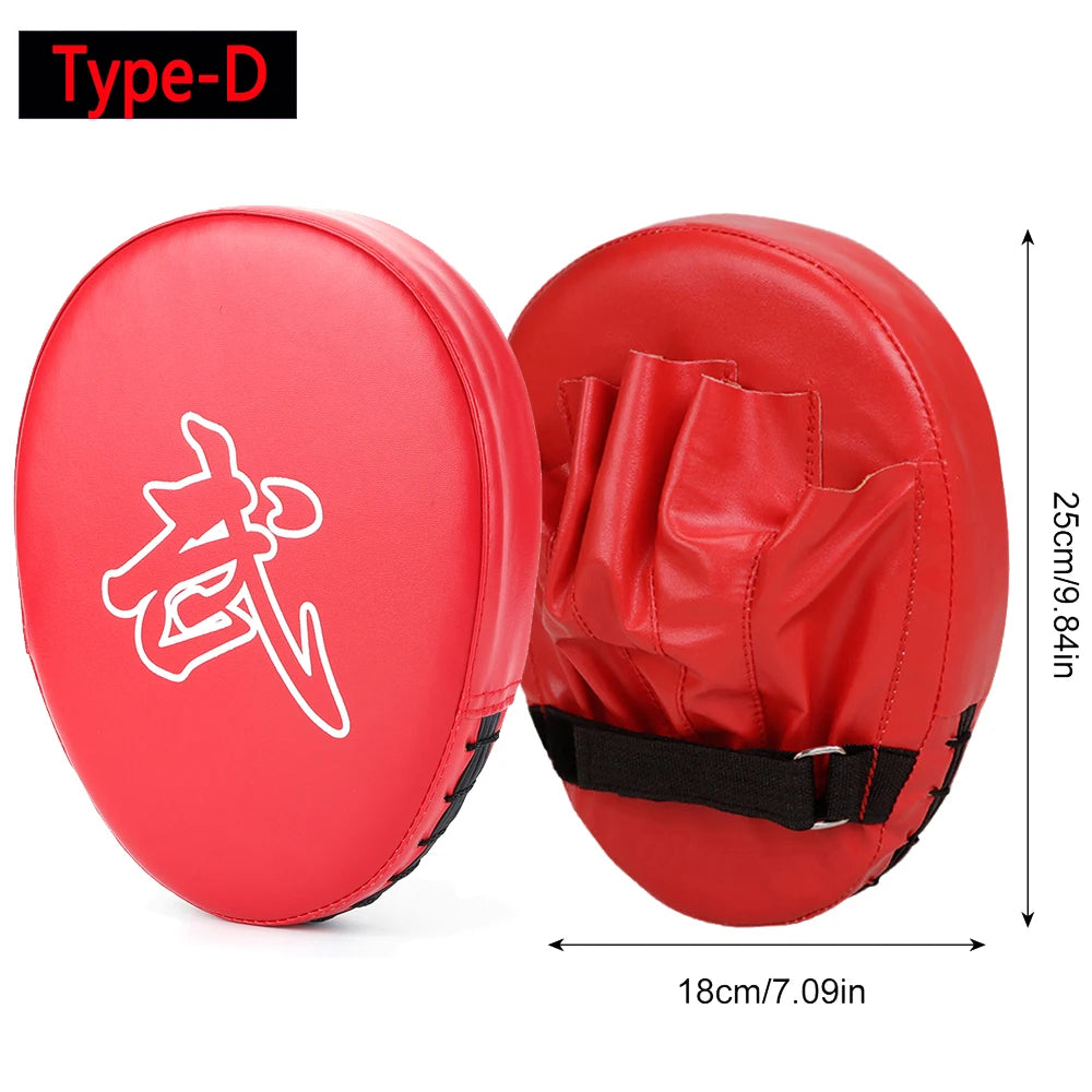 1PC PU Leather Boxing Focus Pad Kickboxing Punch Mitts Training Paws Pads Boxing Equipment for Kicking Boxing Shield Training