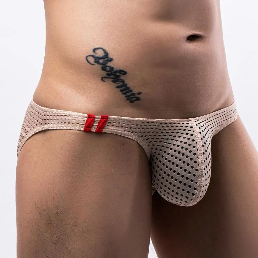 [Love Blooms] Men's Mesh Briefs, Comfortable and Sexy Underwear