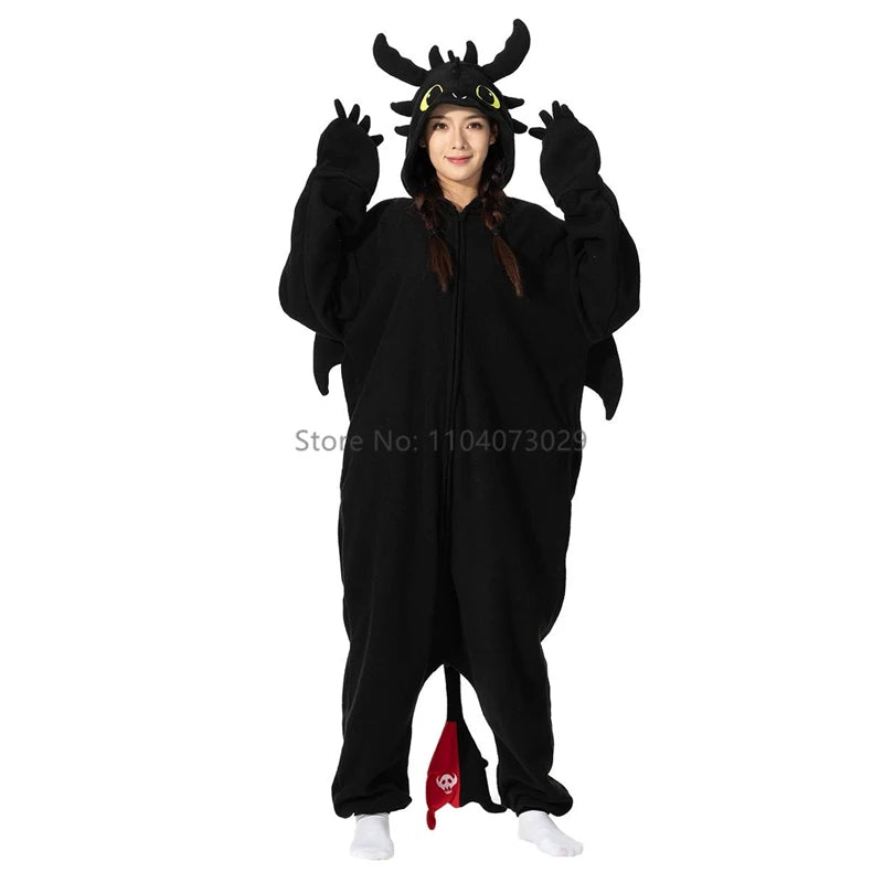 Cartoon Kigurumi Pajamas for adults and kids, comfortable and stylish.