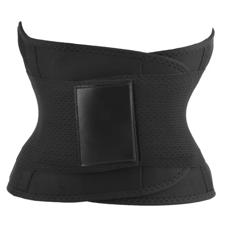 Neoprene body shaper for men, helps with weight loss and provides back support.