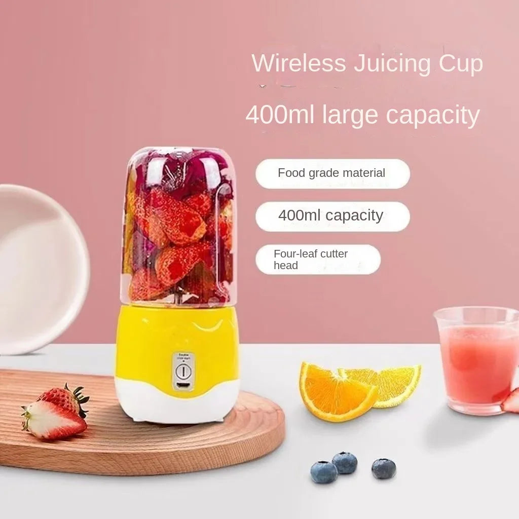 Licuadora portátil recargable por USB, mini exprimidor, licuadora doméstica para jugos, batidos y licuados, extractor de jugos.