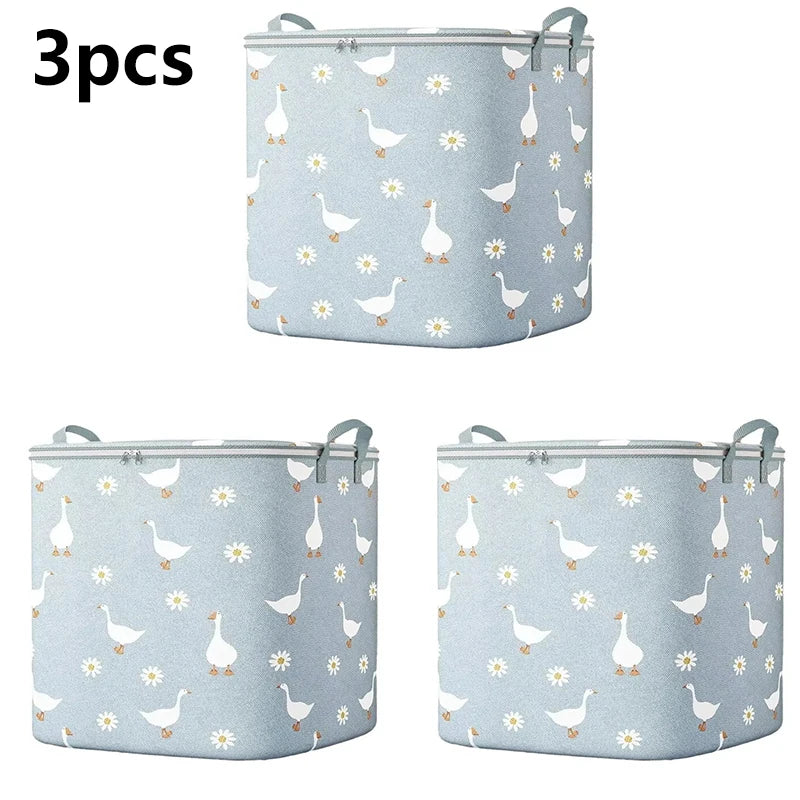 Bolsa organizadora de almacenamiento para artículos de primera necesidad, plegable, impermeable y de alta capacidad.