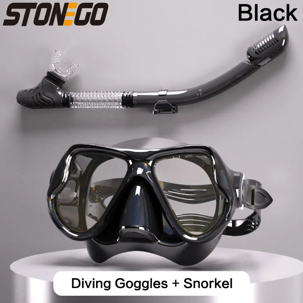 Submarine Mask Swimming Glasses Goggles Adult Large Frame Soft Silicone