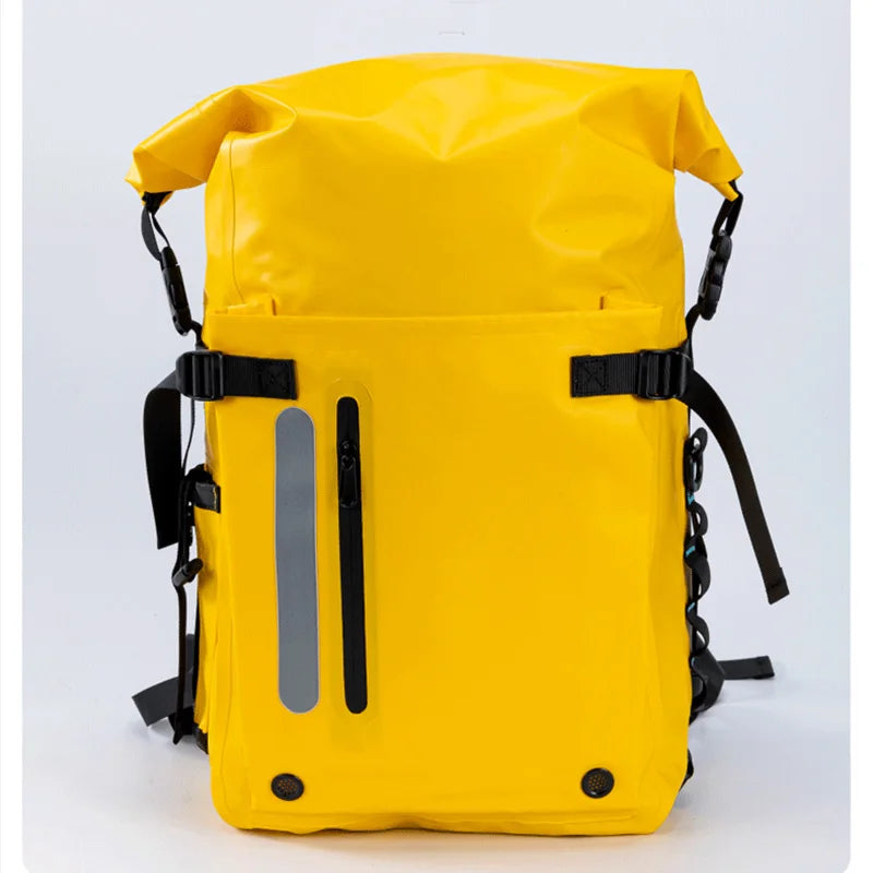 Mochila para exteriores con aletas largas Equipo Natación Río Rastreo Deriva Seco Húmedo Bolsa de separación Mochila de snorkel