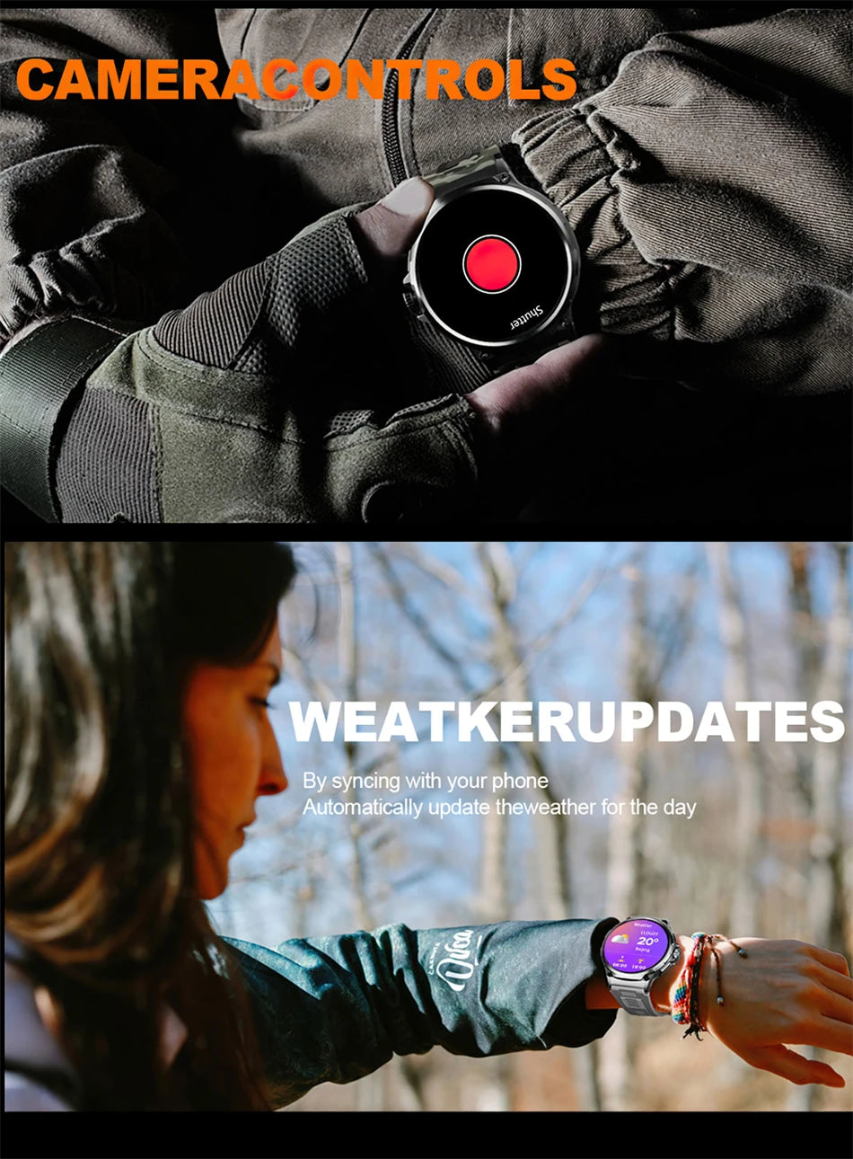 Reloj inteligente Huawei Xiaomi Para hombre, con GPS, pantalla AMOLED Ultra HD de 1,85 pulgadas, batería de 710 mAh, llamadas y Bluetooth, novedad de 2024