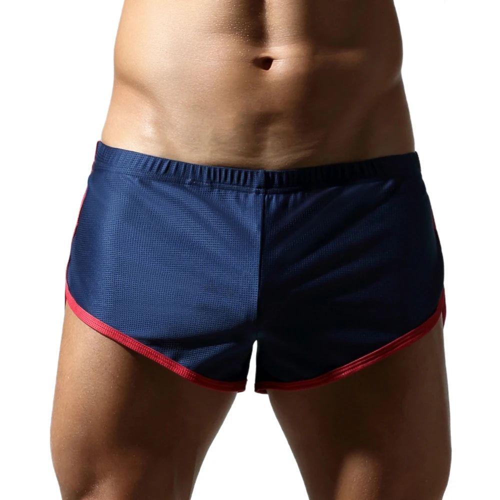 Men's underwear, loose and comfortable breathable mesh boxer shorts