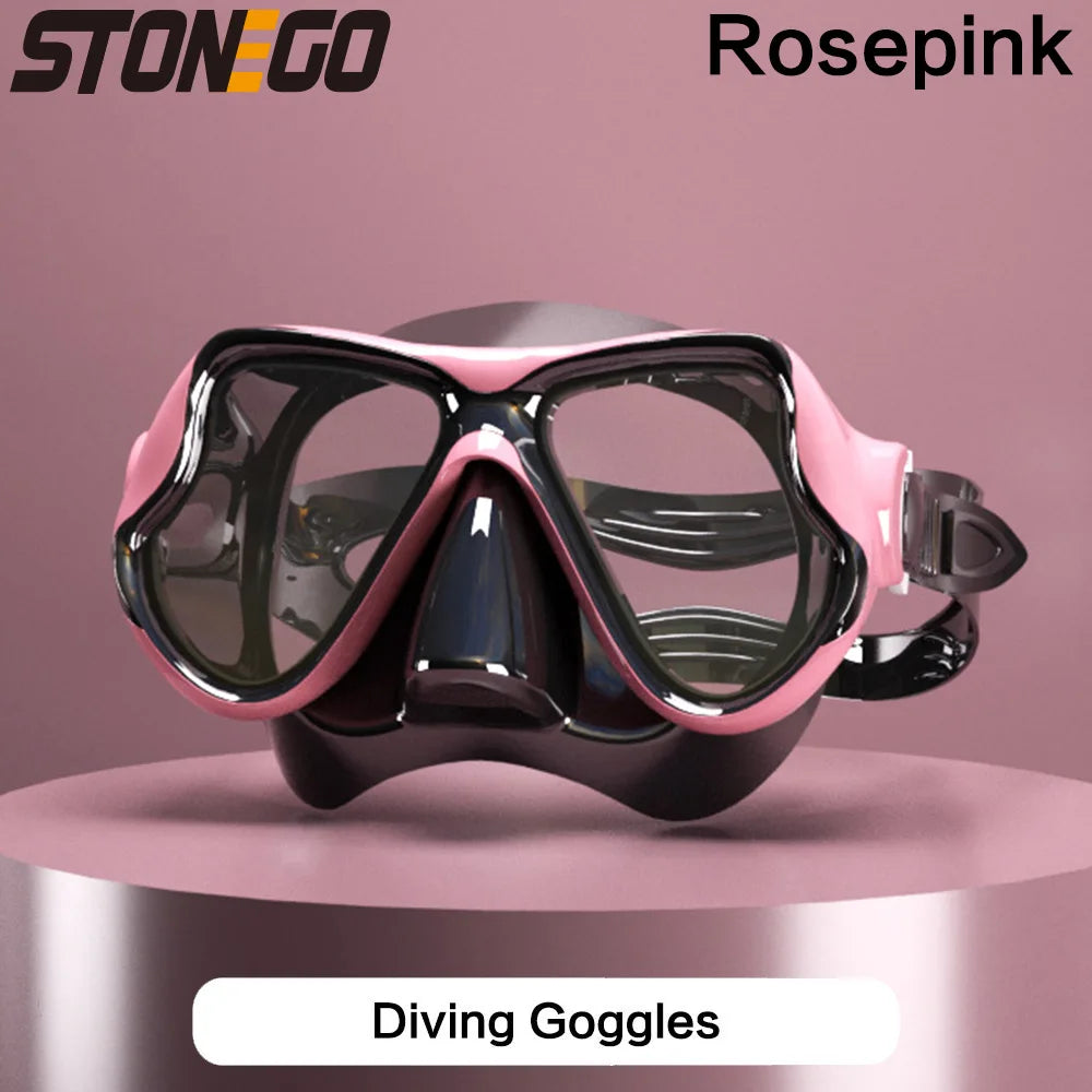 Submarine Mask Swimming Glasses Goggles Adult Large Frame Soft Silicone