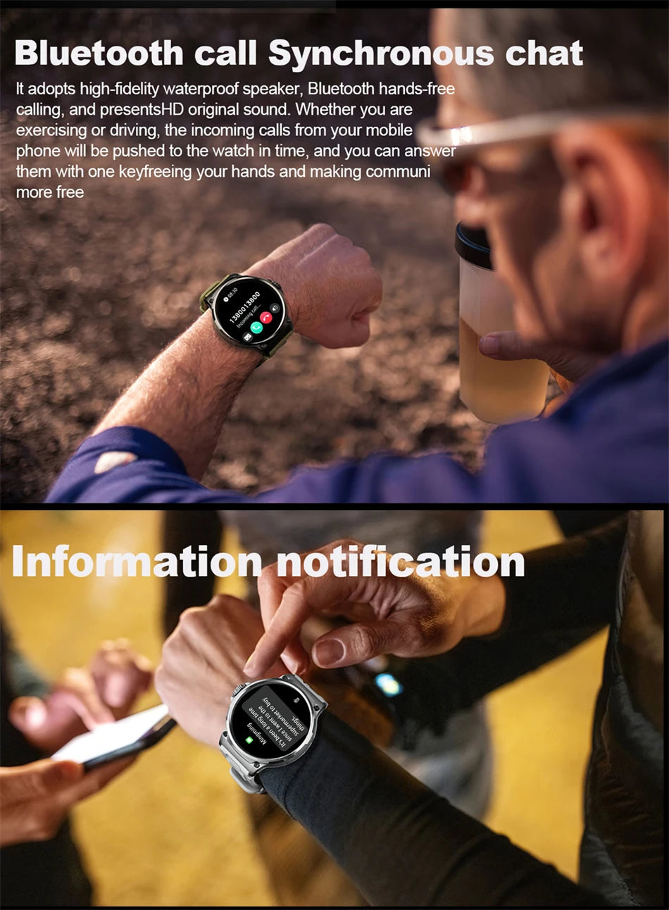 Reloj inteligente Huawei Xiaomi Para hombre, con GPS, pantalla AMOLED Ultra HD de 1,85 pulgadas, batería de 710 mAh, llamadas y Bluetooth, novedad de 2024