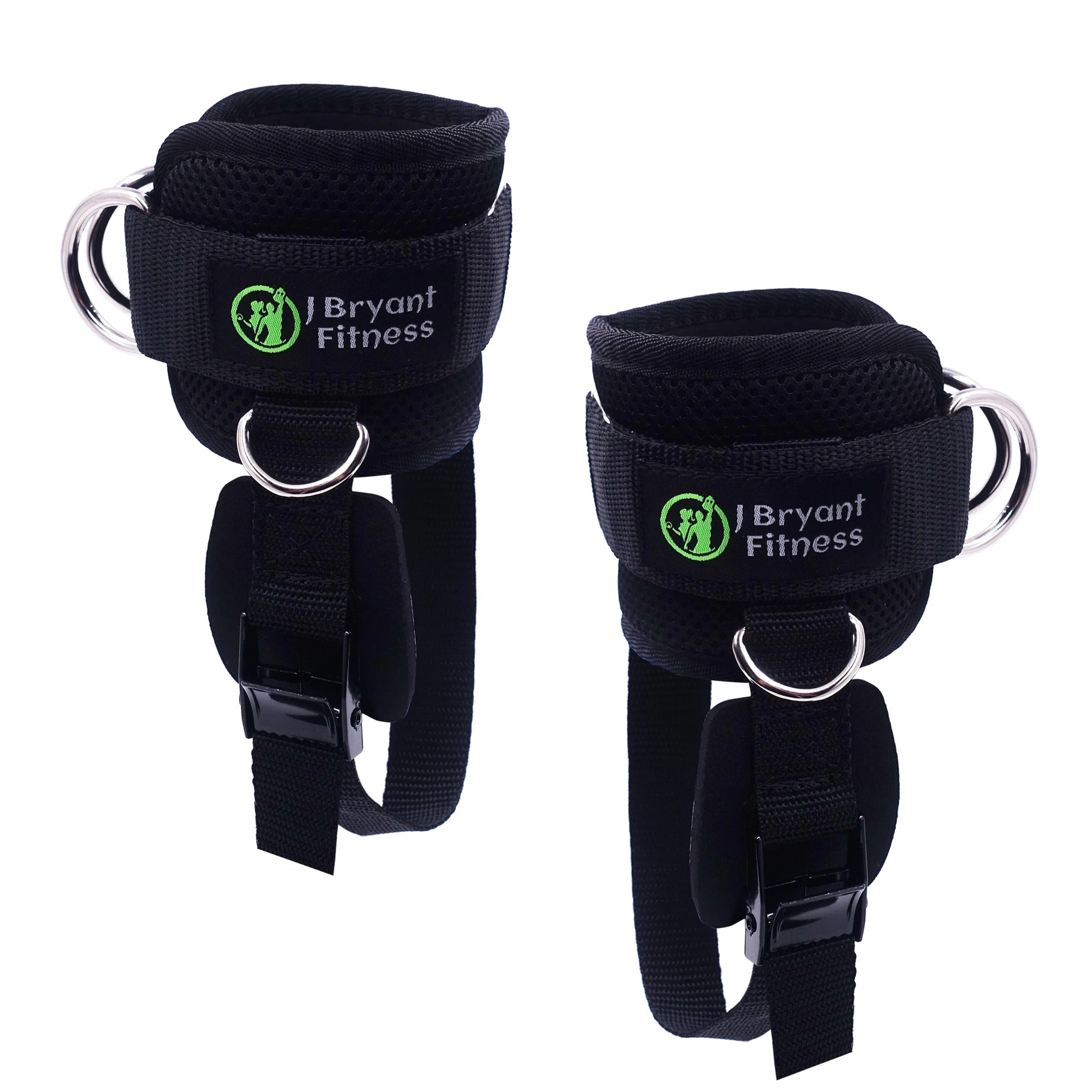 4 D-rings Ankle Straps for Cable Machine Adjustable Extra Strap Ankle Cuffs Booty Building Workout Trainer Fitness Equipment
