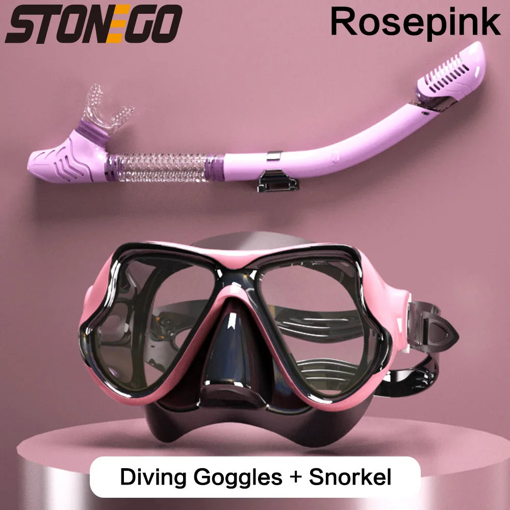 Submarine Mask Swimming Glasses Goggles Adult Large Frame Soft Silicone