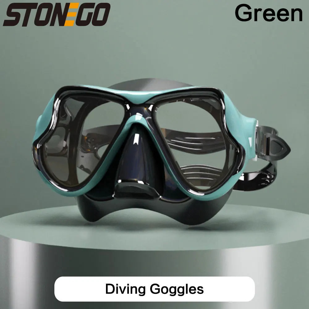 Submarine Mask Swimming Glasses Goggles Adult Large Frame Soft Silicone