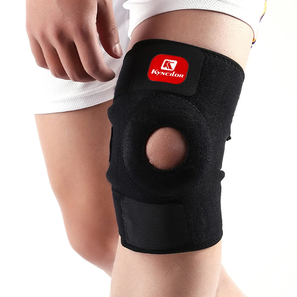 Knee Brace with Side Stabilizers Relieve Meniscus Tear,Joint Pain,Sports Injuries,Breathable Adjustable, Running Workout Sports