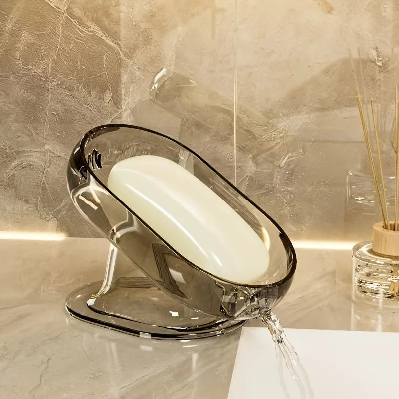 Stylish Lightweight Bathroom Soap Dishes Holder Self Draining Durable Plastic for Decor and Accessories Suitable for Shower