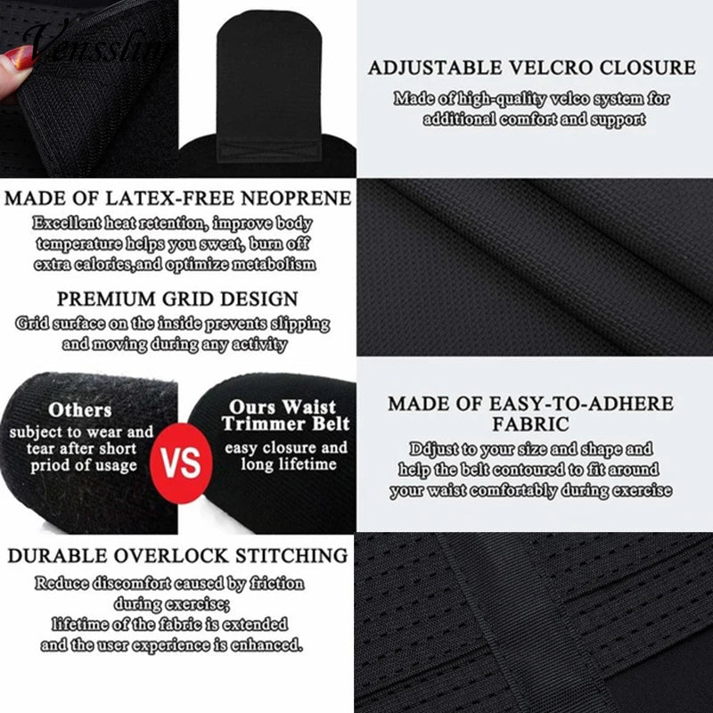 Neoprene body shaper for men, helps with weight loss and provides back support.
